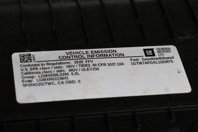 2020 GMC Savana 2500 Work Van