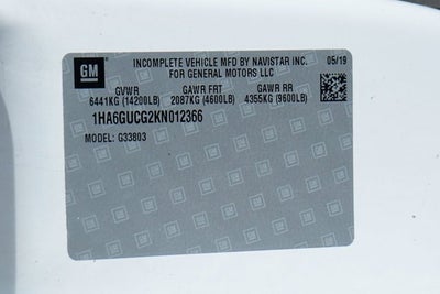 2019 Chevrolet Express Cutaway 4500 Series