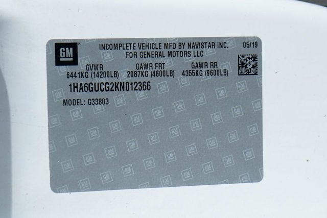 2019 Chevrolet Express Cutaway 4500 Series