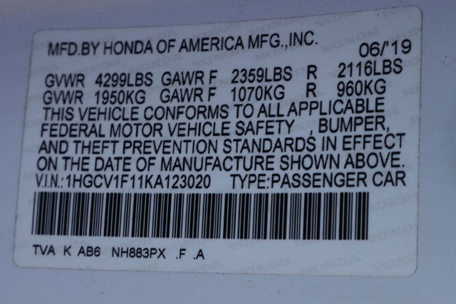 2019 Honda Accord LX