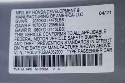 2021 Honda Accord Sport