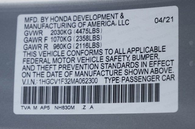 2021 Honda Accord Sport