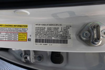 2018 Honda Accord Sedan Sport