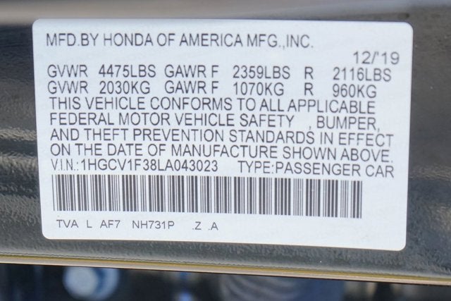 2020 Honda Accord Sport