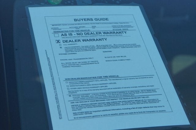 2020 Honda Accord Sport