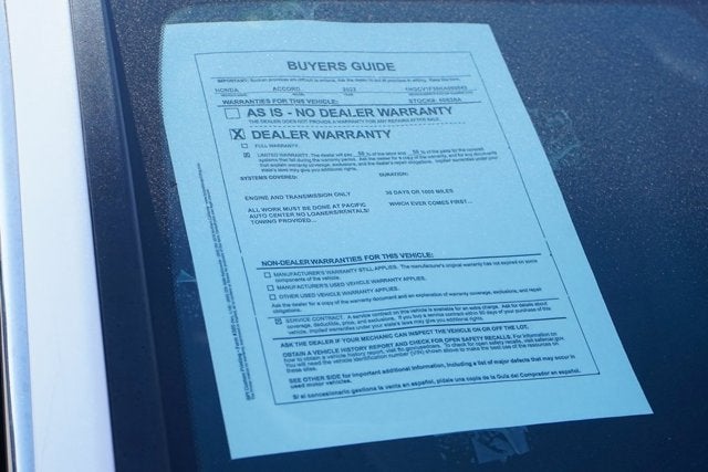 2022 Honda Accord Sport