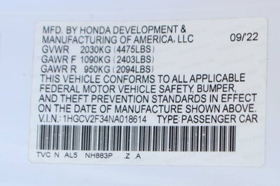 2022 Honda Accord Sport 2.0T