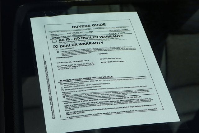 2022 Honda Accord Hybrid Sport