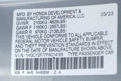 2023 Honda Accord Hybrid Sport-L