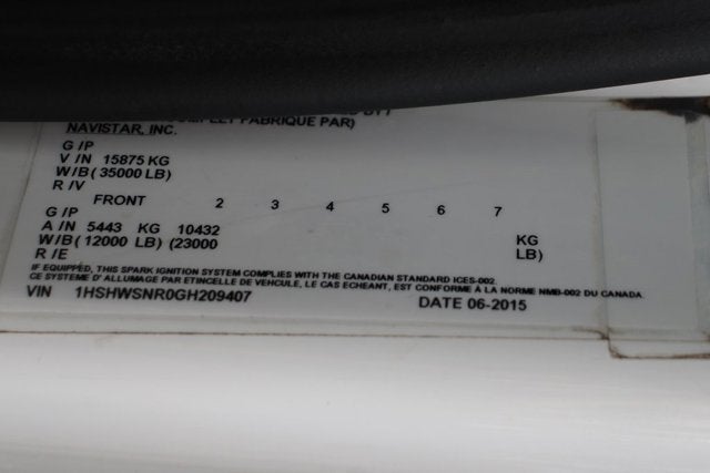 2016 International 8000 Series 8600