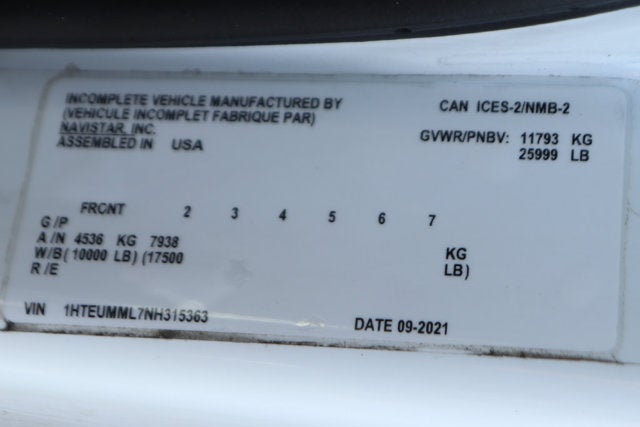 2022 International MV607 Base
