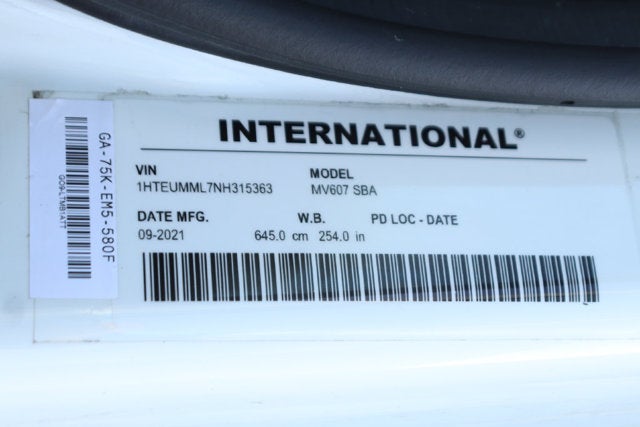 2022 International MV607 Base