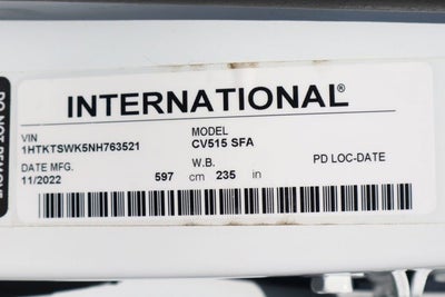 2022 International CV515 Base