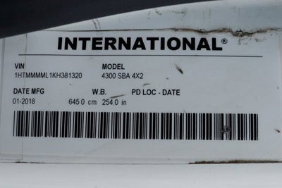 2019 International 4000 Series 4300