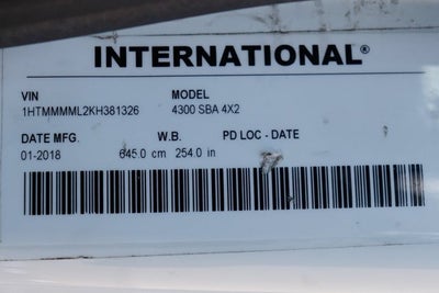 2019 International 4000 Series 4300