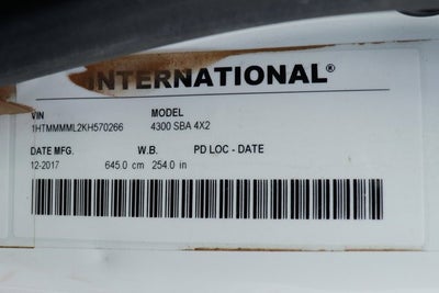 2019 International 4000 4300