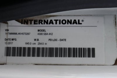 2019 International 4000 4300