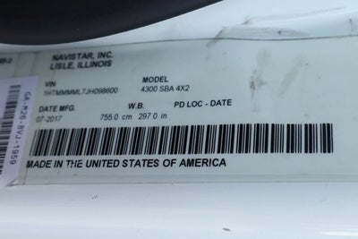 2018 International 4000 Series 4300