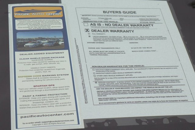 2021 Nissan Titan PRO-4X