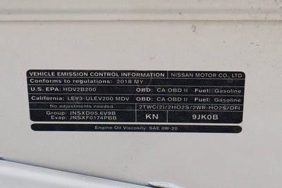 2018 Nissan NV2500 HD SV