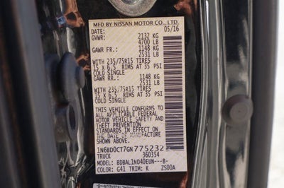 2016 Nissan Frontier S