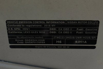 2016 Nissan NV1500 SV