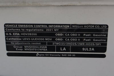 2021 Nissan NV2500 HD SV