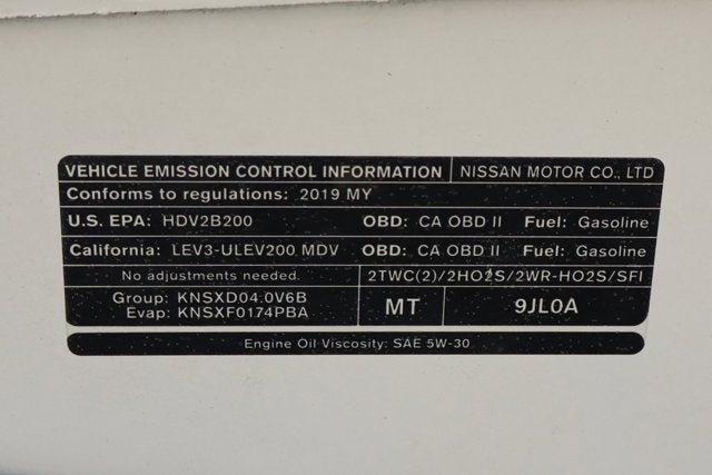 2019 Nissan NV2500 HD S