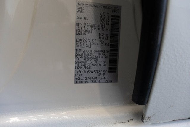 2025 Nissan Frontier SV