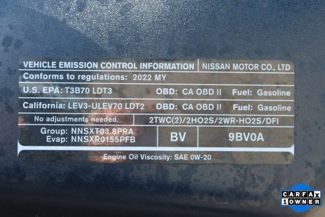 2022 Nissan Frontier PRO-4X