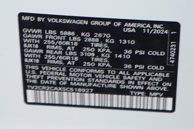 2025 Volkswagen Atlas 2.0T Peak Edition