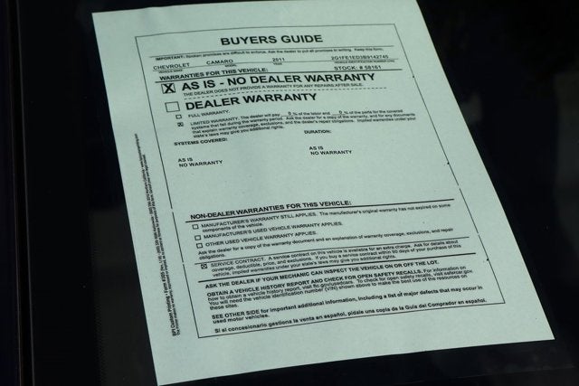 2011 Chevrolet Camaro 1LS