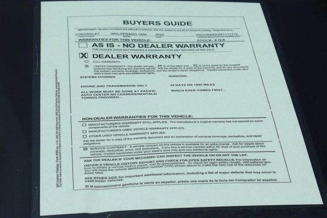 2025 Chevrolet Silverado 1500 LT