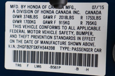 2015 Honda Civic LX
