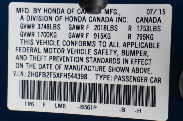 2015 Honda Civic LX