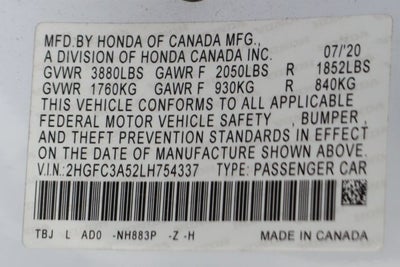 2020 Honda Civic Si