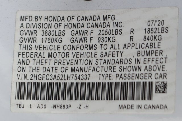 2020 Honda Civic Si