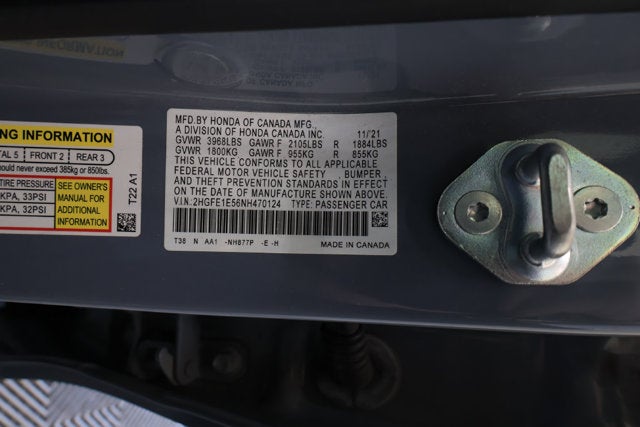 2022 Honda Civic Si Si