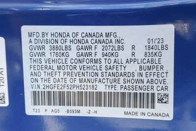 2023 Honda Civic Sport