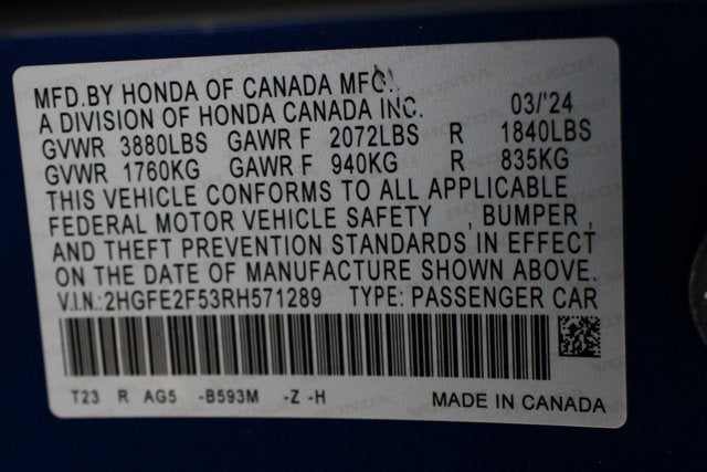 2024 Honda Civic Sport