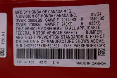 2024 Honda Civic Sport