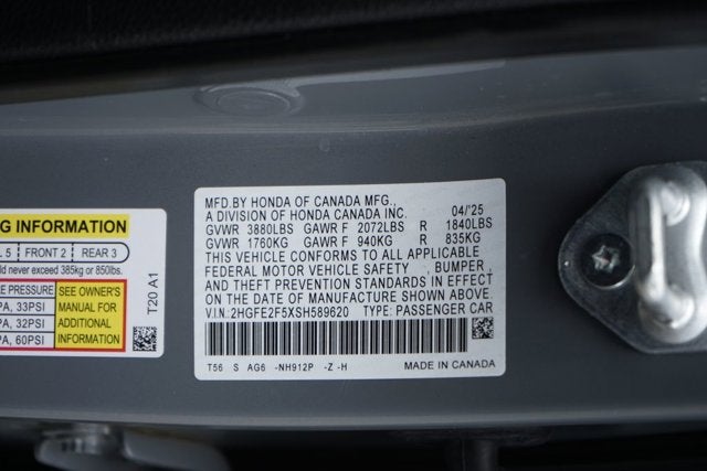 2025 Honda Civic Sport