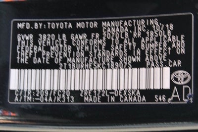 2019 Toyota Corolla SE