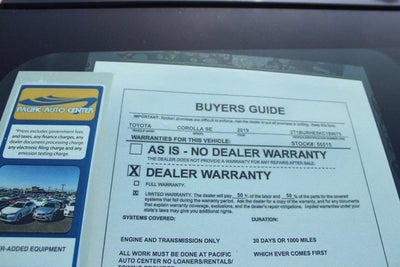 2019 Toyota Corolla SE