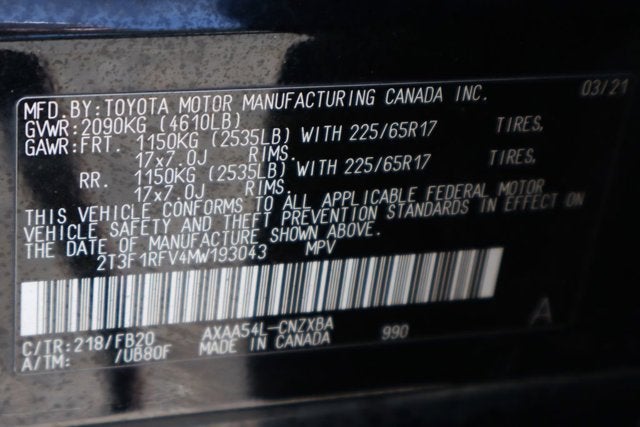 2021 Toyota RAV4 LE