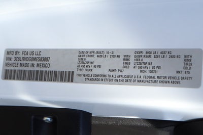 2021 RAM ProMaster 2500 High Roof
