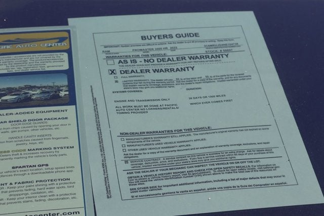 2022 RAM ProMaster 3500 High Roof