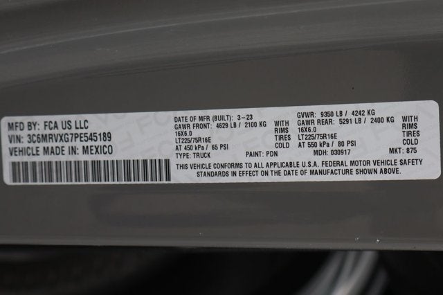 2023 RAM ProMaster 3500 High Roof