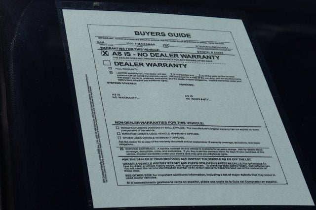 2021 RAM 2500 Tradesman