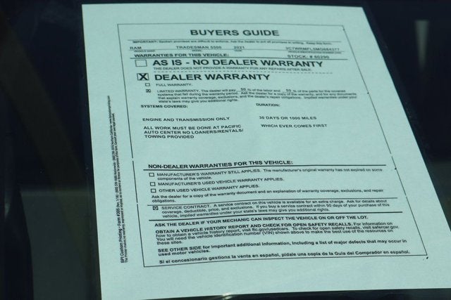 2021 RAM 5500HD Tradesman